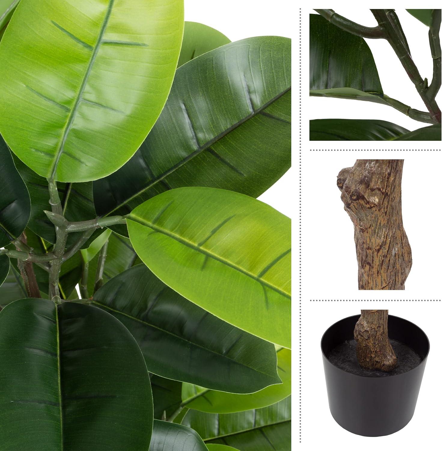 imagePure Garden Artificial Olive Tree  6Foot Potted Faux Plant with Fruit for Home or Office Decoration  Natural Looking Polyester LeavesGreen