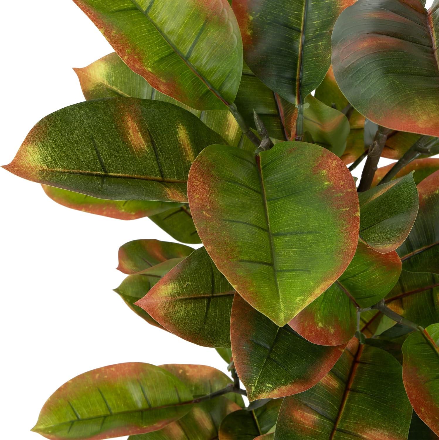 imagePure Garden Artificial Olive Tree  6Foot Potted Faux Plant with Fruit for Home or Office Decoration  Natural Looking Polyester LeavesVariegated Green