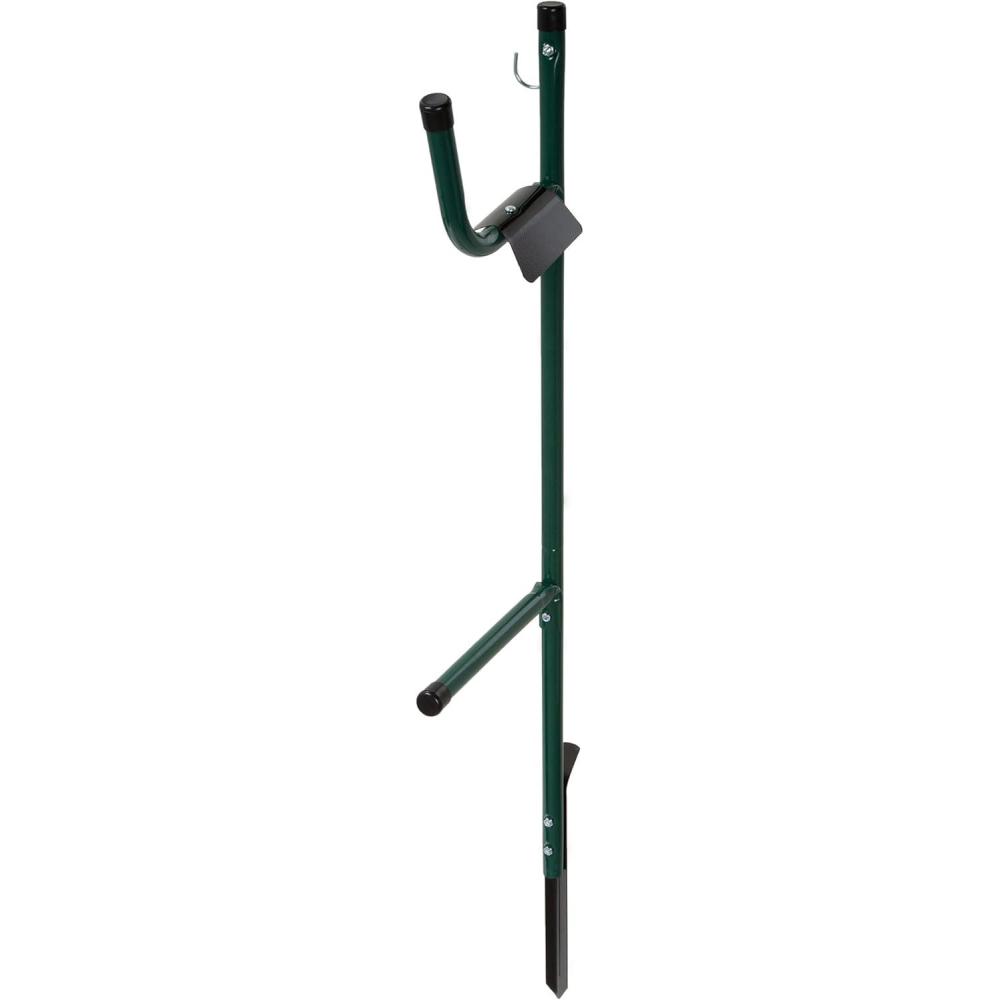 imageWater Hose Holder  EasytoInstall Garden Hose Storage Metal Rack with Stake  Outdoor Freestanding Reel for Yard or Landscaping by Stalwart