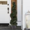 imageArtificial Tree  4FT Spiral Cypress Topiary Tree with Pot  UVProtected Indoor or Outdoor Fake Plants for Home or Porch Decor by Pure GardenGreen