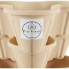 imagePURE GARDEN Set of 3 Stacking Planter Tower  3Tier Space Saving Flower Pots  IndoorOutdoor Vertical Herb and Vegetable Planter Sand StoneSand Stone
