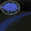 imagePure Garden GlowinTheDark Solar Pebble Lights 200 Ct Yellow Decorative Rocks for Flower Beds Walkways and PatiosBlue