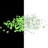 imagePure Garden GlowinTheDark Solar Pebble Lights 200 Ct Yellow Decorative Rocks for Flower Beds Walkways and PatiosGreen