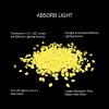 imagePure Garden GlowinTheDark Solar Pebble Lights 200 Ct Yellow Decorative Rocks for Flower Beds Walkways and PatiosYellow