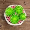 imagePure Garden GlowinTheDark Solar Pebble Lights 200 Ct Yellow Decorative Rocks for Flower Beds Walkways and PatiosYellow