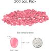 imagePure Garden GlowinTheDark Solar Pebble Lights 200 Ct Yellow Decorative Rocks for Flower Beds Walkways and PatiosYellow