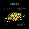 imagePure Garden GlowinTheDark Solar Pebble Lights 200 Ct Yellow Decorative Rocks for Flower Beds Walkways and PatiosYellow