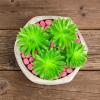 imagePure Garden GlowinTheDark Solar Pebble Lights 200 Ct Yellow Decorative Rocks for Flower Beds Walkways and PatiosYellow