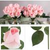 imageRose Artificial Flowers  24Pc Real Touch 115Inch Fake Flower Set with Stems for Home Decor Wedding or BridalBaby Showers by Pure Garden YellowPink