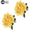 imageRose Artificial Flowers  24Pc Real Touch 115Inch Fake Flower Set with Stems for Home Decor Wedding or BridalBaby Showers by Pure Garden YellowYellow