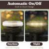 imagePure Garden 2Pack Warm Solar Powered Deck Fence Post Cap Lights  Waterproof LED 6x6 5x5 or 4x4 for Wooden or Vinyl Fence Post Caps WhiteBlack