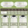 imagePure Garden 2Pack Warm Solar Powered Deck Fence Post Cap Lights  Waterproof LED 6x6 5x5 or 4x4 for Wooden or Vinyl Fence Post Caps WhiteWhite