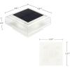 imagePure Garden 2Pack Warm Solar Powered Deck Fence Post Cap Lights  Waterproof LED 6x6 5x5 or 4x4 for Wooden or Vinyl Fence Post Caps WhiteWhite