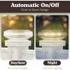 imagePure Garden 2Pack Warm Solar Powered Deck Fence Post Cap Lights  Waterproof LED 6x6 5x5 or 4x4 for Wooden or Vinyl Fence Post Caps WhiteWhite