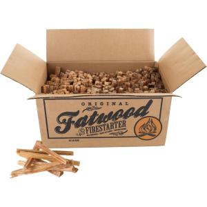 imageFatwood Fire Starter Sticks 10lb Box  Indoor or Outdoor All Natural Pine Fire Starters for Campfires Fireplace Firepit Wood Stove or BBQ Grill  Kindling Wood Firewood by Pure Garden25 lbs