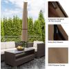 imagePure Garden Patio Umbrella Cover  HeavyDuty Waterproof Protection for Market Umbrellas Up to 115 Ft Round or 75 Ft Square GrayTan