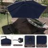 imagePure Garden 10 Ft Offset Cantilever Patio Umbrella  FadeResistant Shade Umbrella Outdoor Patio Canopy with Cross Base for Garden Lawn Deck Yard or PoolNavy Blue