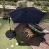 imagePure Garden 10 Ft Offset Cantilever Patio Umbrella  FadeResistant Shade Umbrella Outdoor Patio Canopy with Cross Base for Garden Lawn Deck Yard or PoolNavy Blue