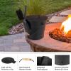 imagePure Garden Ash Bucket  Metal Bucket with Lid 211Gallon Broom and Shovel for Fireplace or Firepit Ashes  Fireplace Tools Black  1 Count