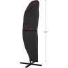imagePure Garden Offset Outdoor Umbrella Cover  HeavyDuty Waterproof Protection for Banana Frame Umbrellas Up to 115 Ft Round or 75 Ft Square TanGrey