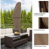 imagePure Garden Offset Outdoor Umbrella Cover  HeavyDuty Waterproof Protection for Banana Frame Umbrellas Up to 115 Ft Round or 75 Ft Square TanTan