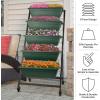 imagePure Garden Raised Garden Beds  5 Tier Vertical Garden Planter  Planters for Outdoor Plants  Gardening and Greenhouse Accessories Green