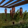 imagePure Garden 50LG1050 Metal and Wood Wind Chimes Bronze FinishBamboo Finish