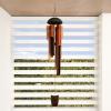imagePure Garden 50LG1050 Metal and Wood Wind Chimes Bronze FinishBamboo Finish