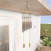 imagePure Garden 50LG1050 Metal and Wood Wind Chimes Bronze FinishBronze Finish