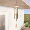imagePure Garden 50LG1050 Metal and Wood Wind Chimes Bronze FinishGold Finish
