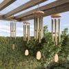 imagePure Garden 50LG1050 Metal and Wood Wind Chimes Bronze FinishGold Finish