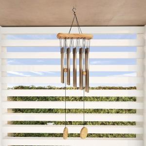 imagePure Garden 50LG1050 Metal and Wood Wind Chimes Bronze FinishBronze Finish