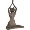 imagePure Garden Stretching Yoga Frog Lawn and Garden Dcor Bronze