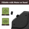 imagePure Garden Patio Umbrella Base  Outdoor Base Plates for Crossbar Pole Cantilever or Offset Umbrellas  220lb SandWeighted Total Capacity