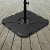 imagePure Garden Patio Umbrella Base  Outdoor Base Plates for Crossbar Pole Cantilever or Offset Umbrellas  220lb SandWeighted Total Capacity