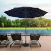 imagePure Garden Patio Umbrella with Vented Canopy  9FT Easy Crank Outdoor Umbrella for Shade  For Deck Balcony Porch Backyard or Pool Navy