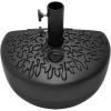 imagePure Garden Half Round Umbrella Base  34lb Fillable Freestanding Semicircle Umbrella Stand for Outdoor Use on Patios Balconies or Decks Black
