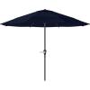 imagePure Garden Patio Umbrella with Vented Canopy  9FT Easy Crank Outdoor Umbrella for Shade  For Deck Balcony Porch Backyard or Pool Navy
