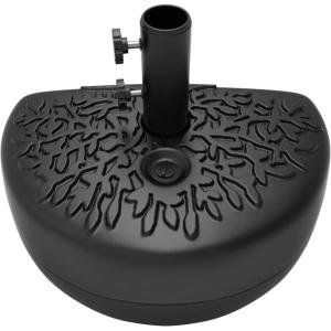 imagePure Garden Half Round Umbrella Base  34lb Fillable Freestanding Semicircle Umbrella Stand for Outdoor Use on Patios Balconies or Decks Black