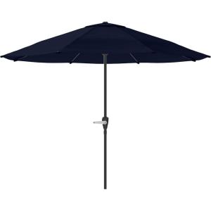 imagePure Garden Patio Umbrella with Vented Canopy  9FT Easy Crank Outdoor Umbrella for Shade  For Deck Balcony Porch Backyard or Pool Navy
