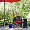 imagePure Garden Deck Umbrella Base  Adjustable Inground Umbrella Stand for 12522in Diameter Pole  Flagpole Holder or Patio Umbrella Stand Silver