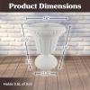 imagePure Garden Outdoor Planter 2Pack  16x18Inch Urn Planters  Plastic Plant Pots for Indoor Outdoor or Front Porch Decor  Flower Pots BrownWhite